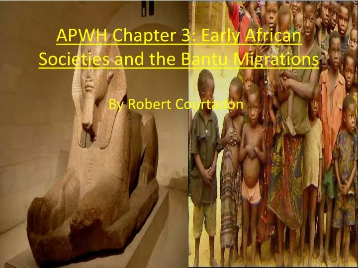 apwh chapter 3 early african societies and the bantu migrations