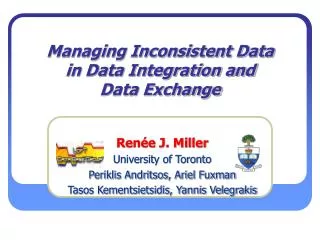 Managing Inconsistent Data in Data Integration and Data Exchange