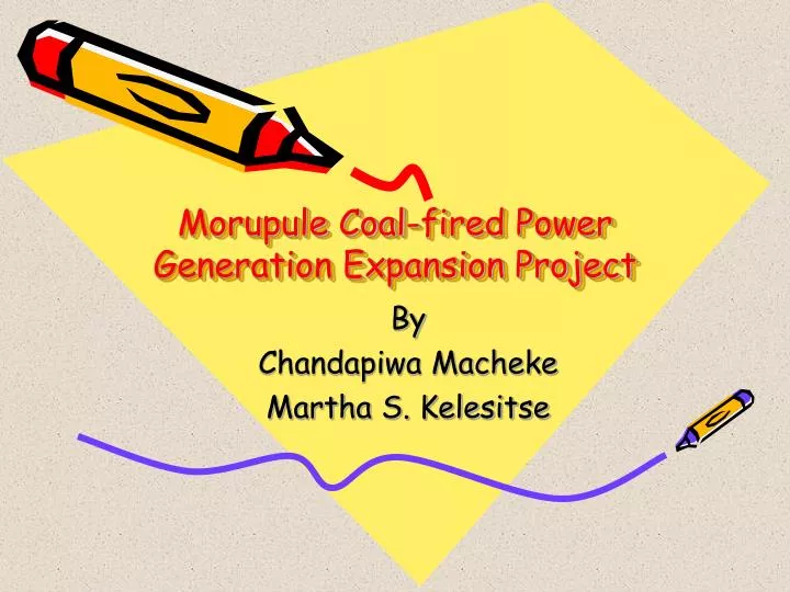 morupule coal fired power generation expansion project