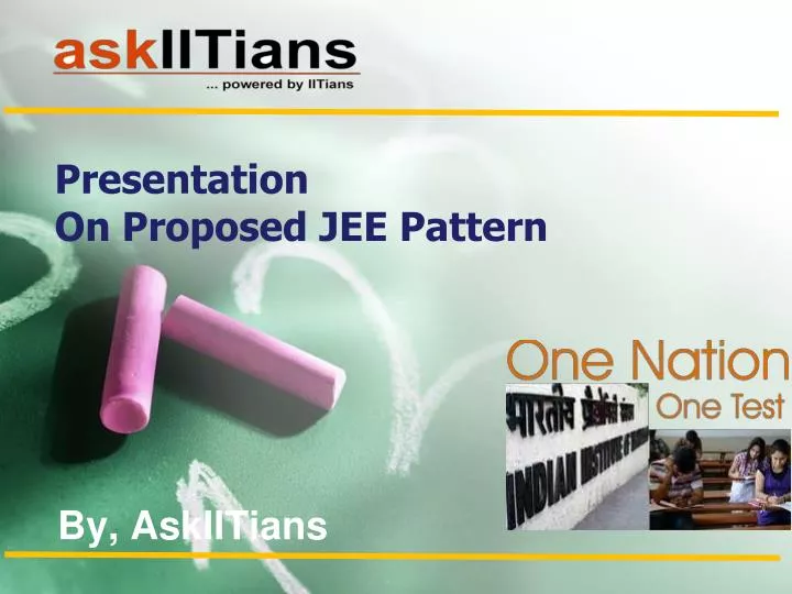 presentation on proposed jee pattern