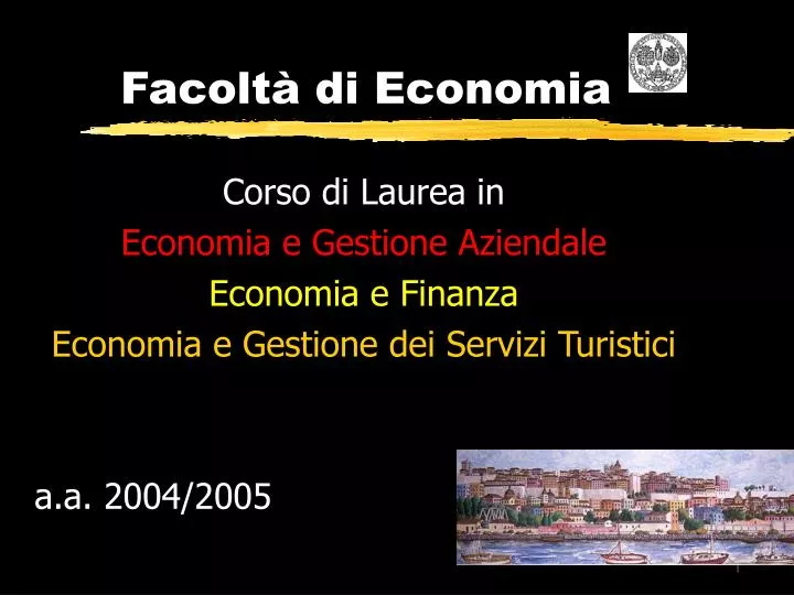 facolt di economia