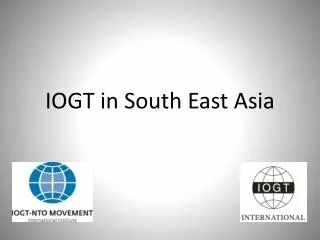 IOGT in South East Asia