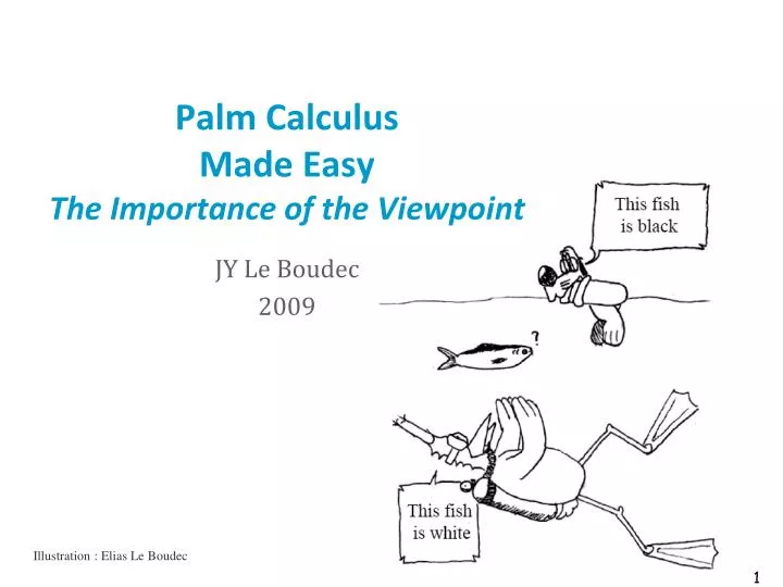 palm calculus made easy the importance of the viewpoint