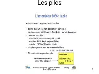 les piles