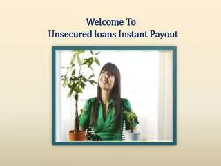 Unsecured loans