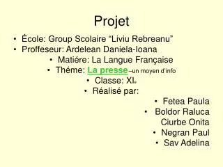 projet