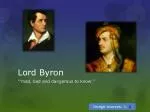 Lord Byron - slide 1
