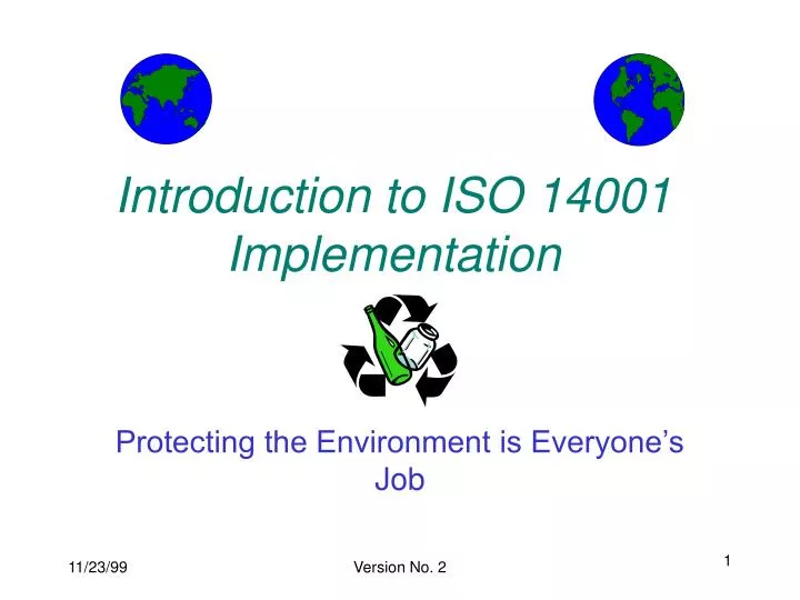 introduction to iso 14001 implementation