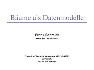 b ume als datenmodelle