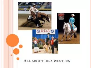 All about ihsa western