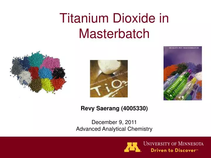 titanium dioxide in masterbatch