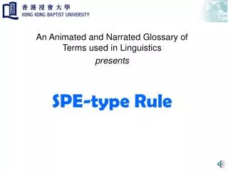 SPE-type Rule