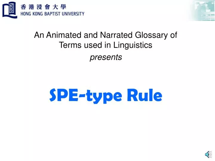 spe type rule