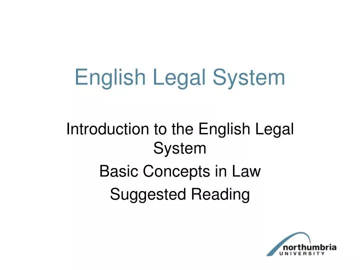 english legal system