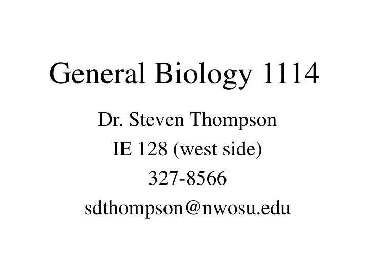 general biology 1114