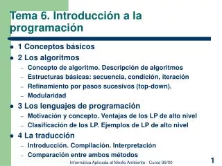 tema 6 introducci n a la programaci n
