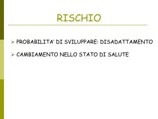 rischio