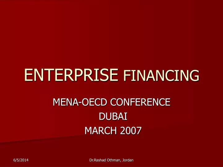 enterprise financing