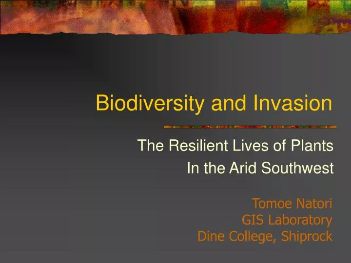 biodiversity and invasion