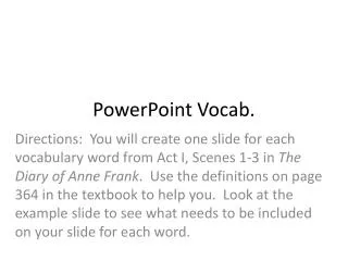PowerPoint Vocab.