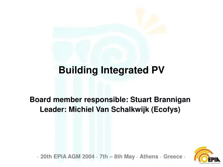 building integrated pv