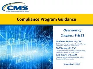 Compliance Program Guidance