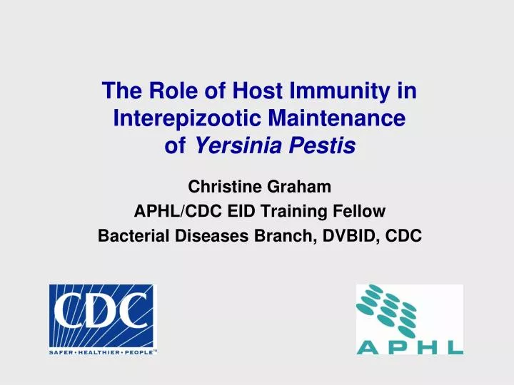 the role of host immunity in interepizootic maintenance of yersinia pestis