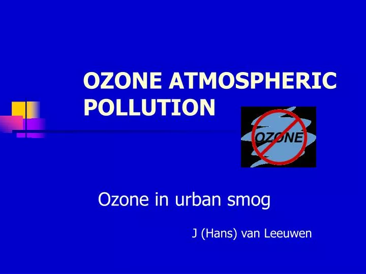 ozone atmospheric pollution