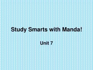 Study Smarts with Manda!