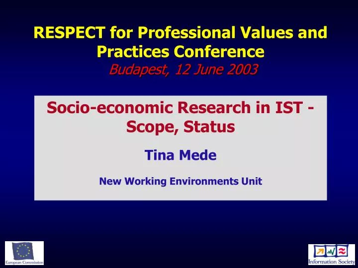 respect for professional values and practices conference budapest 12 june 2003