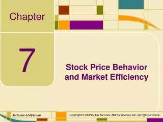 Stock Price Behavior and Market Efficiency