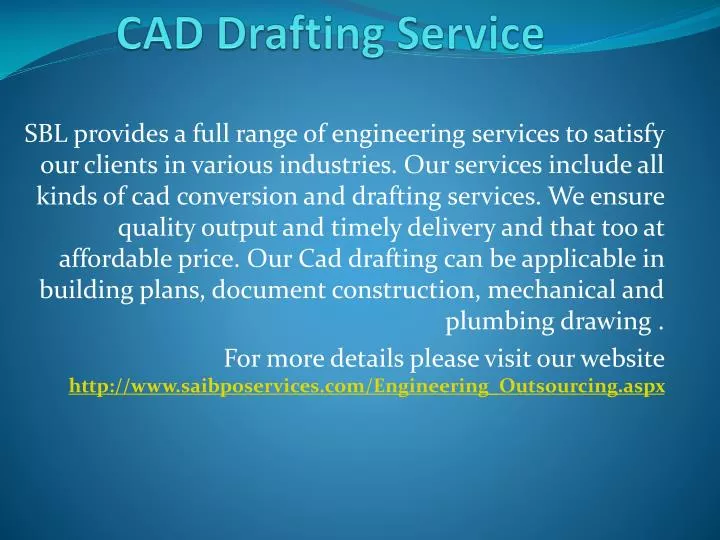 cad drafting service