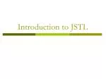 Introduction to JSTL - slide 1