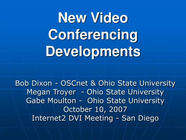 new video conferencing developments