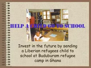 Help a child go to school