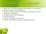 Standards for Mathematical Practice - slide 1