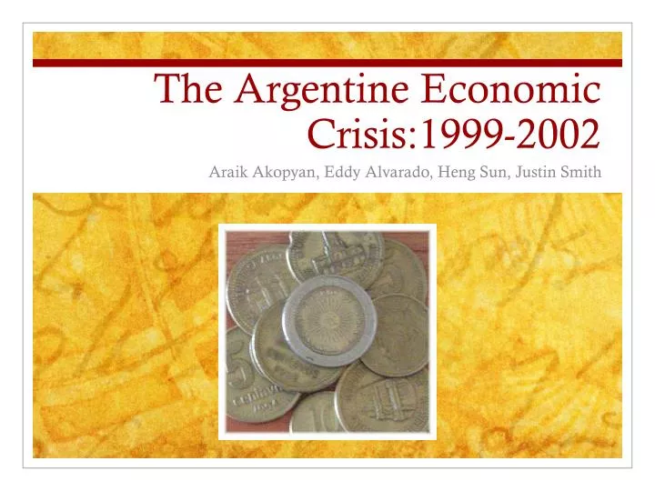 the argentine economic crisis 1999 2002