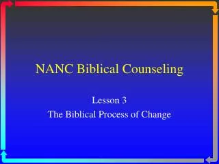 NANC Biblical Counseling