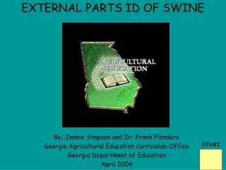 EXTERNAL PARTS ID OF SWINE