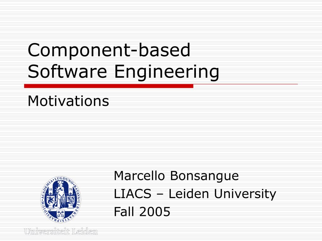 PPT - Component-Based Software Engineering Overview PowerPoint ...