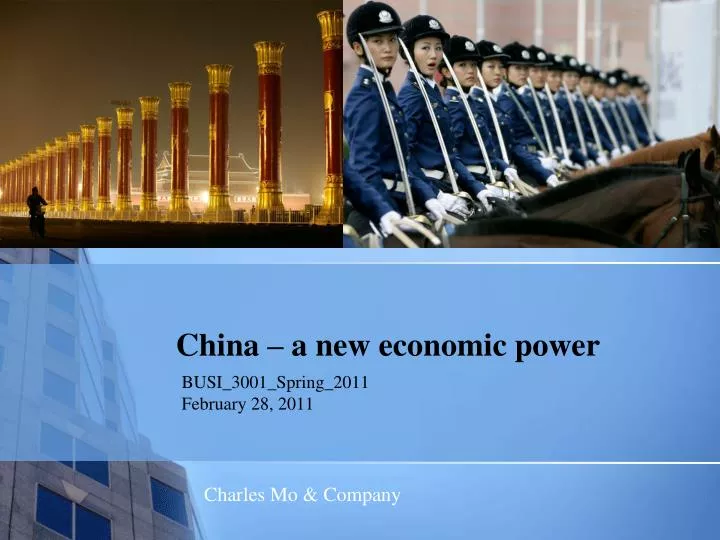 china a new economic power