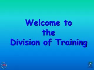 Welcome to the Division of Training