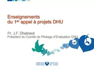 enseignements du 1 er appel projets dhu