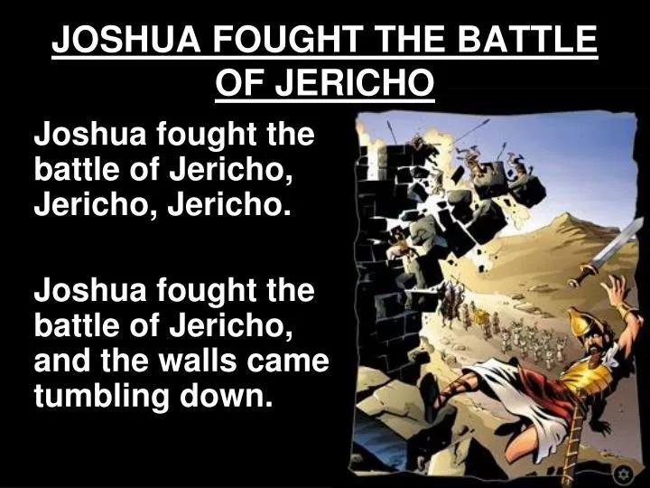 joshua fought the battle of jericho