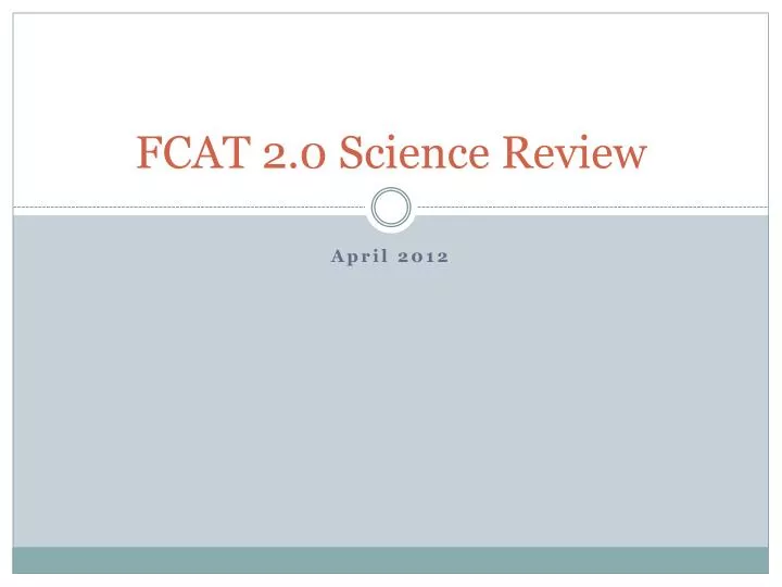 fcat 2 0 science review