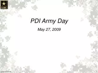 PDI Army Day May 27, 2009