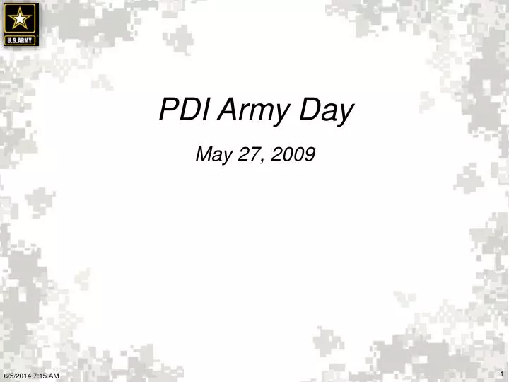 pdi army day may 27 2009