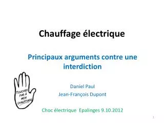 Chauffage électrique