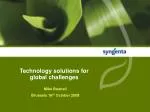 Technology solutions for global challenges
