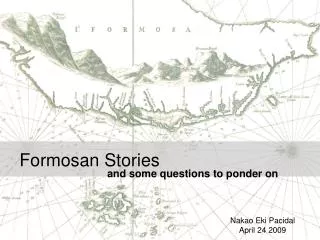 Formosan Stories